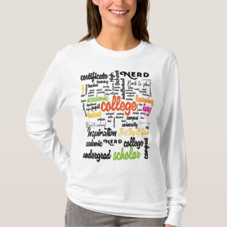 College Education Word Cloud patterns T-Shirt