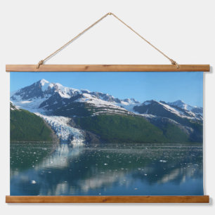 College Fjord II Schöne Alaska-Fotografie Wandteppich Mit Holzrahmen