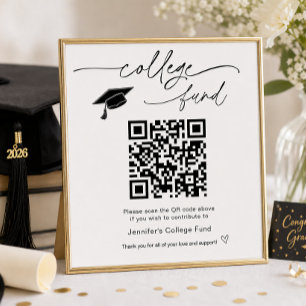 College-Fonds QR-Code Schild