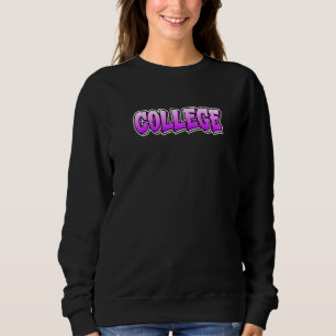 College-Graffiti-Style-Design mit der Aufschrift C Sweatshirt