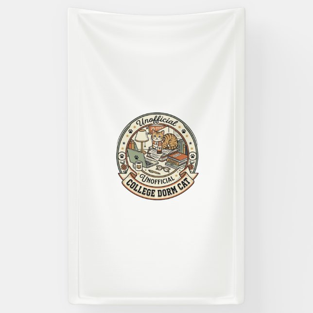 College-Katze Wohnheim College-Katze Wohnheim Vint Banner (Vertikal)