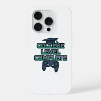 College Level Complete Gamer Graduation Neon iPhone 15 Pro Hülle