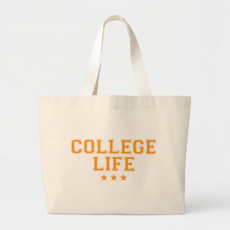 College Life - Orange Jumbo Stoffbeutel