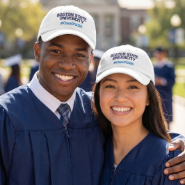 College Name Graduate 2026 Hashtag Bestickte Baseballkappe