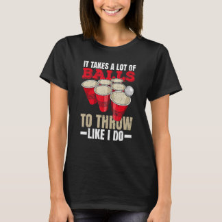 College Party Beer Pong For A Beer Pong Champion T-Shirt