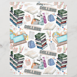 College Scrapbook Paper