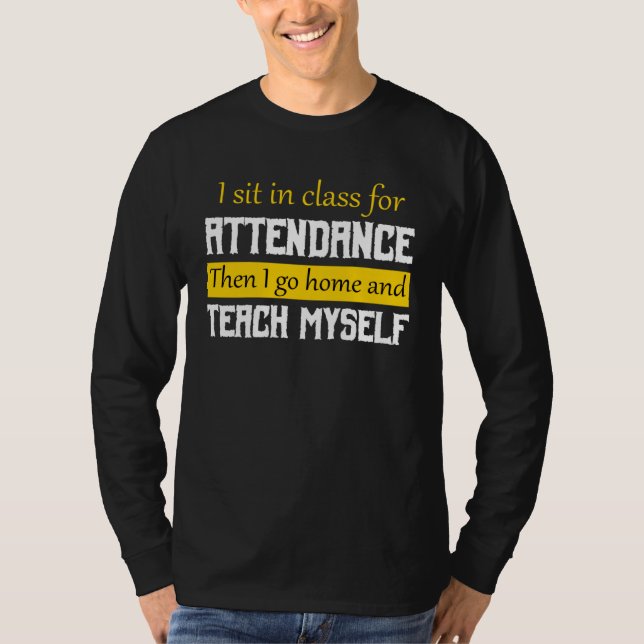 College Student 100 Days of School High School 2 T-Shirt (Vorderseite)