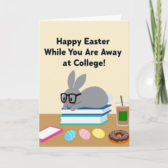 College Student Holiday Card Karte (Vorderseite)