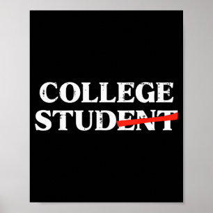 College-Student lustiger Humor Universitäts-Party Poster