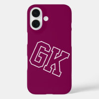 College-Wein-Varsity-Monogramm-Initialen