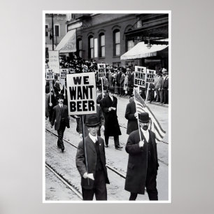 College Wohnheim Poster Vintage Prohibitionsdruck 
