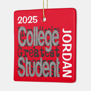Collegestudent Extraordinaire BENUTZERDEFINIERT Keramikornament