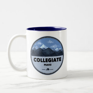 Collegiate Peaks Colorado Camping Zweifarbige Tasse