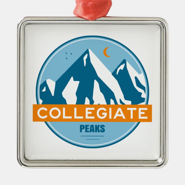 Collegiate Peaks Colorado Ornament Aus Metall (Vorne)