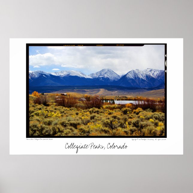 Collegiate Peaks, Colorado Poster (Vorne)