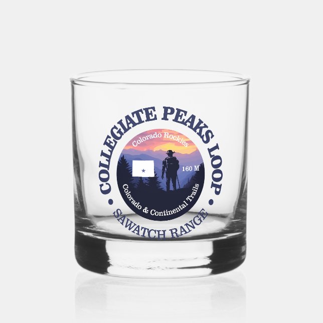 Collegiate Peaks (rd2) Whiskyglas (Vorderseite)