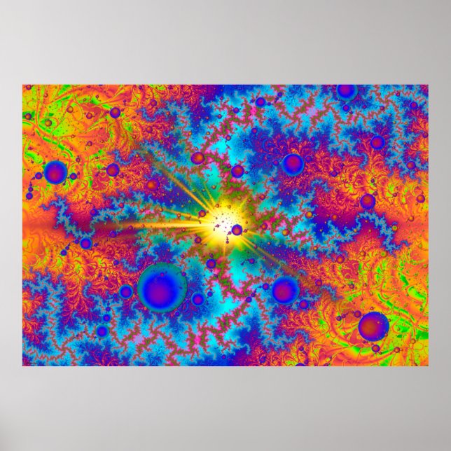 Colliding Dweeb Ballz Psychedelic Poster (Vorne)