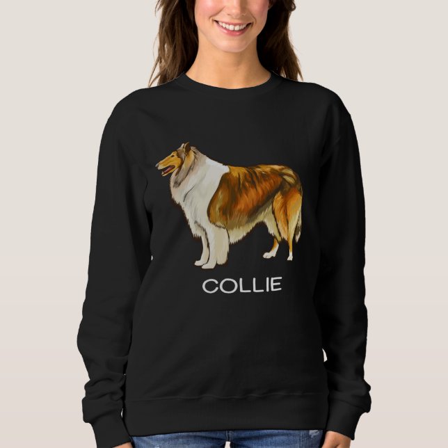 Collie Crazy Dog Sweatshirt (Vorderseite)