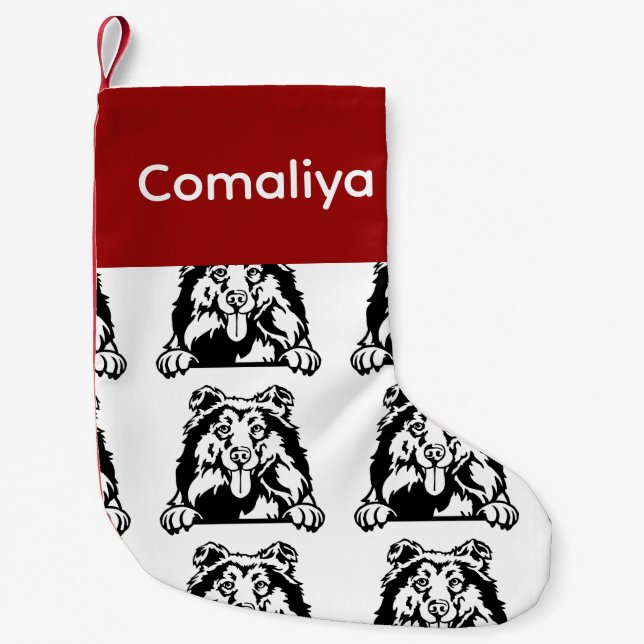 Collie Dock Socken Maßgeschneiderte Hundesocken -  (Vorderseite)