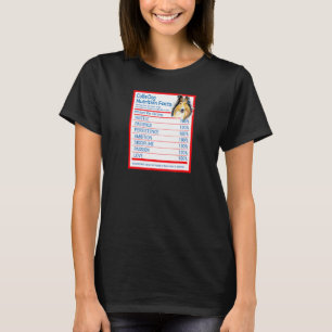 Collie Dog Breed Owner Funny Nutrition Fakten T-Shirt