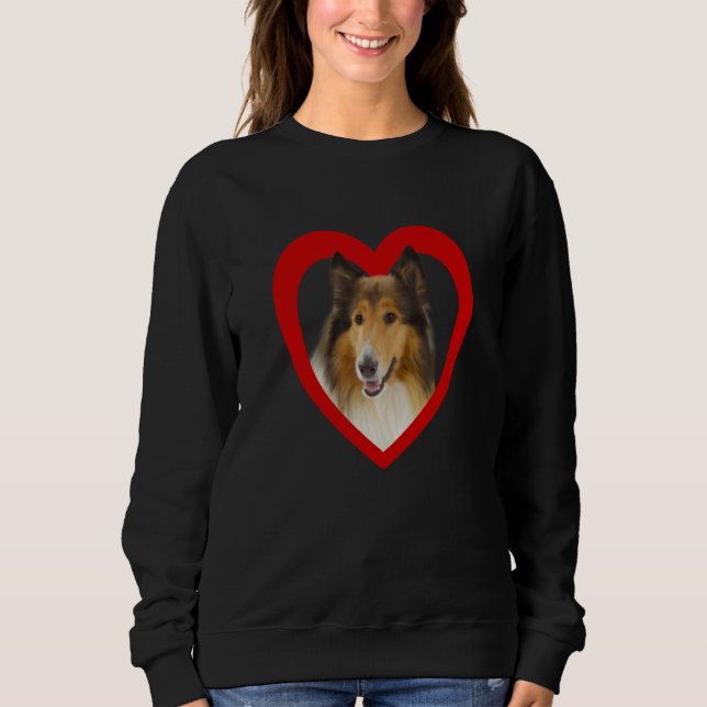 Collie  Dog Heart   Collie  Collie  1 Sweatshirt (Vorderseite)