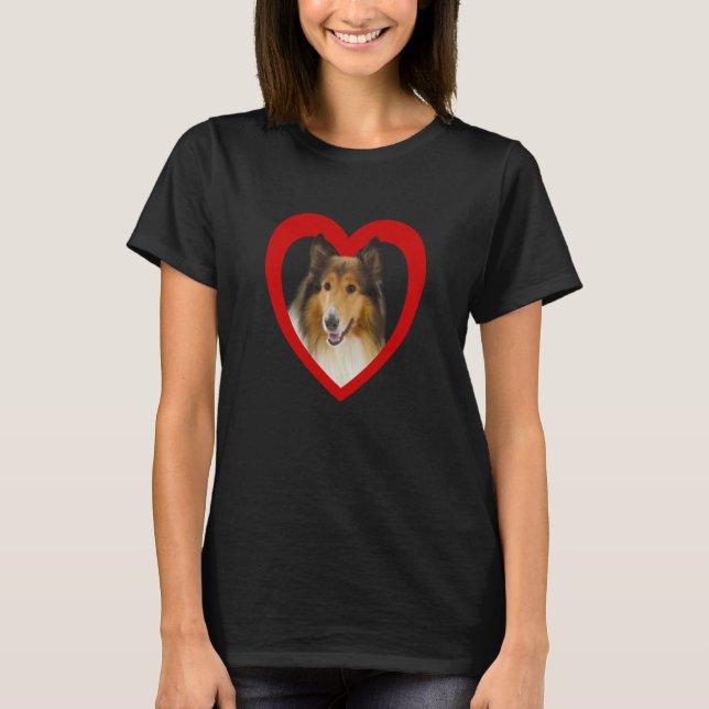 Collie  Dog Heart   Collie  Collie  1 T-Shirt (Vorderseite)