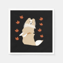 Collie Dog, Herbstleaves