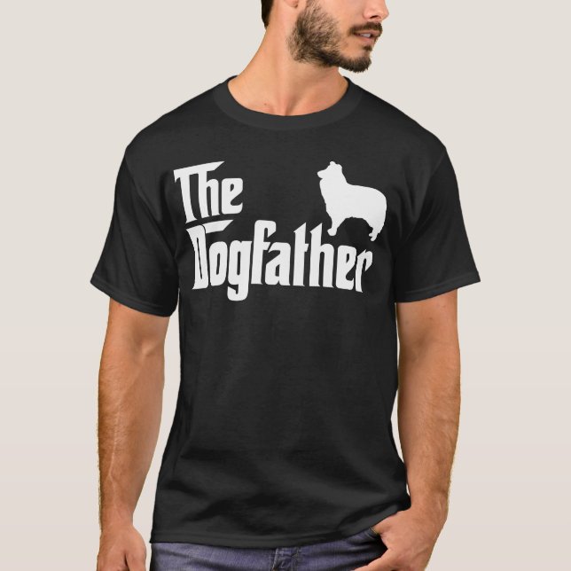 Collie Dogvater Dog Vater Girl T-Shirt (Vorderseite)