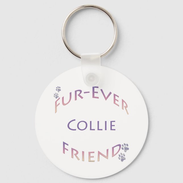 Collie Furever Schlüsselanhänger (Vorderseite)
