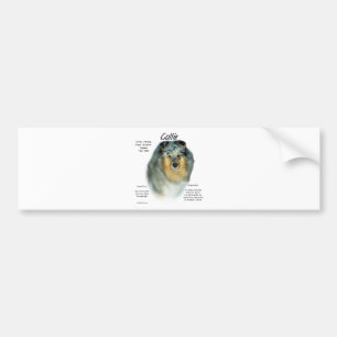 Collie (Grob Merle) History Design Autoaufkleber
