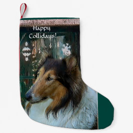 Collie Happy Collidays Christmas Kleiner Weihnachtsstrumpf