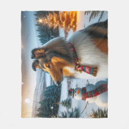 Collie Holiday  Fleecedecke