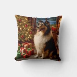 Collie Holiday Kissen