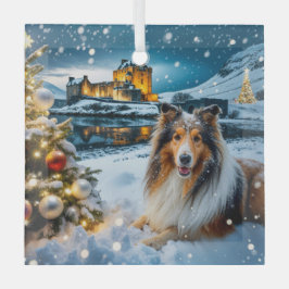 Collie Holiday Ornament Aus Glas