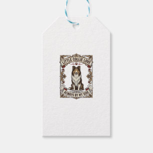 Collie-Hundefan-Shirt mit Vintage-Spruch Gravur Geschenkanhänger
