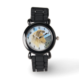 Collie in Mountains (Rough) Malerei - Hunde Kunst Armbanduhr