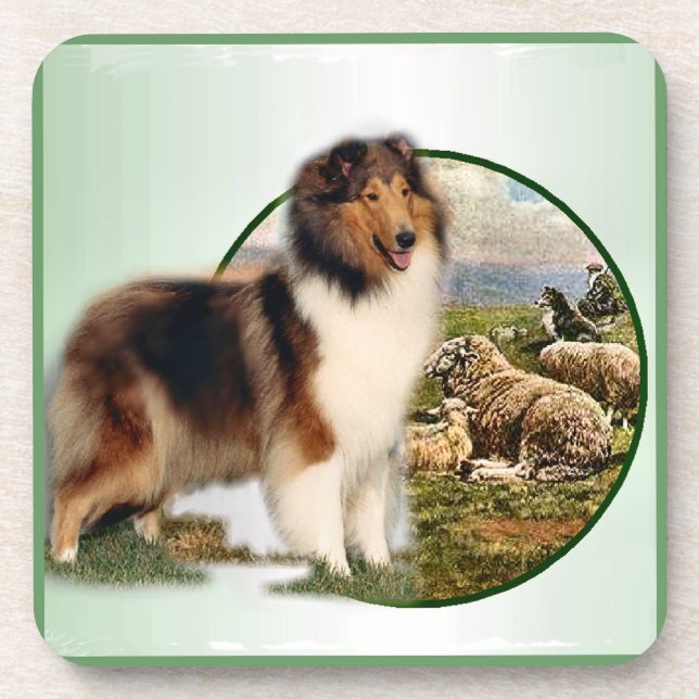 Collie Keeper Untersetzer (Vorderseite)