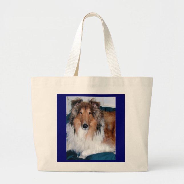 COLLIE LIEBE BAG JUMBO STOFFBEUTEL (Vorne)