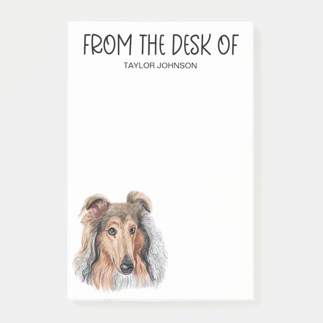 Collie-Liebhaber Post-it Klebezettel (Vorderseite)