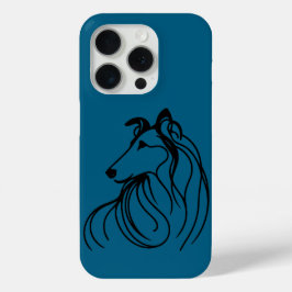 Collie Line Art Handy Case-Mate iPhone Hülle