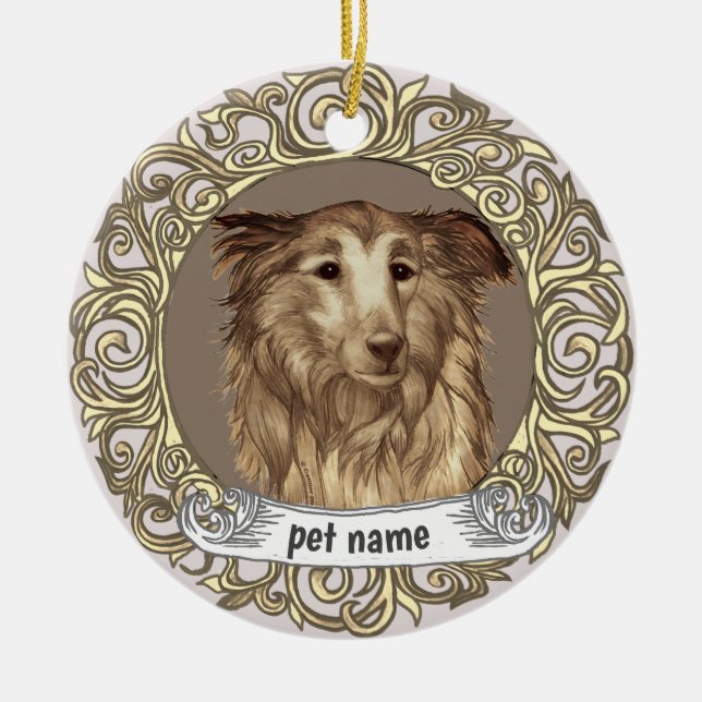 Collie Loving Memory Ornament (Vorne)