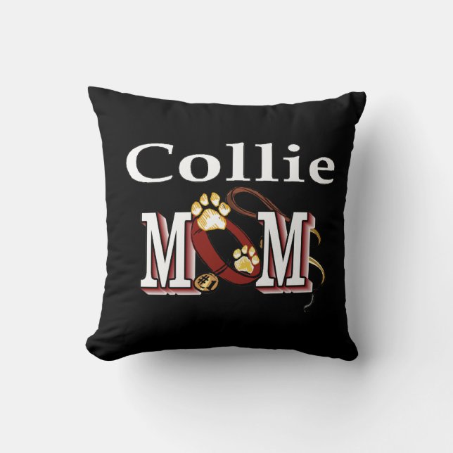Collie Mama Geschenke Kissen (Vorderseite)