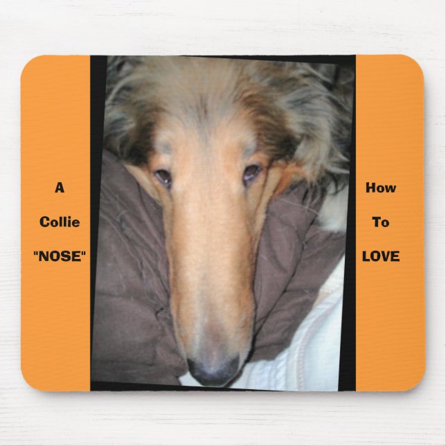 Collie NOSE. Mousepad (Vorne)
