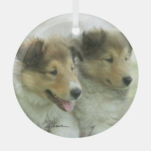 Collie Ornament Aus Glas