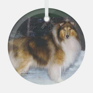 Collie Ornament Aus Glas