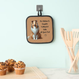 Collie Oven Mitt Topflappen