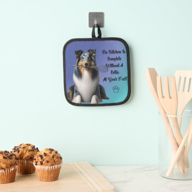 Collie Oven Mitt Topflappen (Insitu (Hängend))