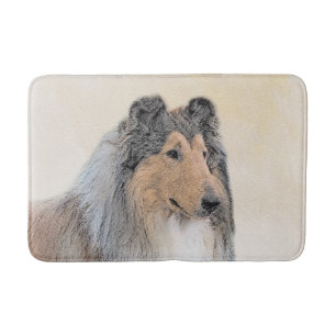 Collie (Rough) Malerei - Niedliche Original Hunde Badematte