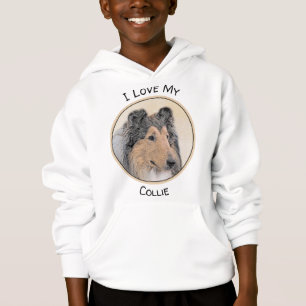 Collie (Rough) Malerei - Niedliche Original Hunde Hoodie