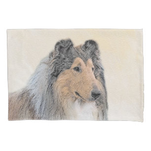 Collie (Rough) Malerei - Niedliche Original Hunde  Kissenbezug